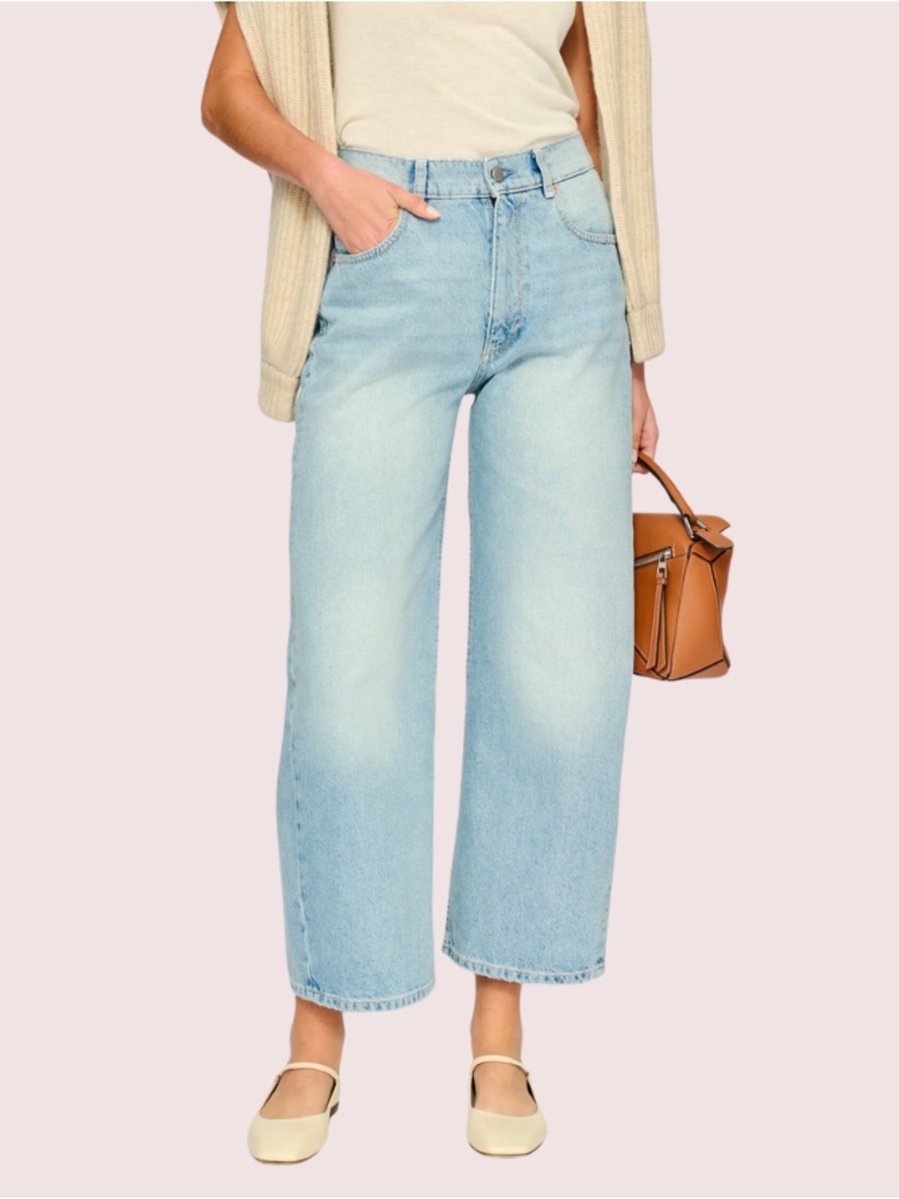 DL1961 Taylor Barrel Leg Ultra High-Rise 27" Jeans - Vintage Light Size 31 NWOT